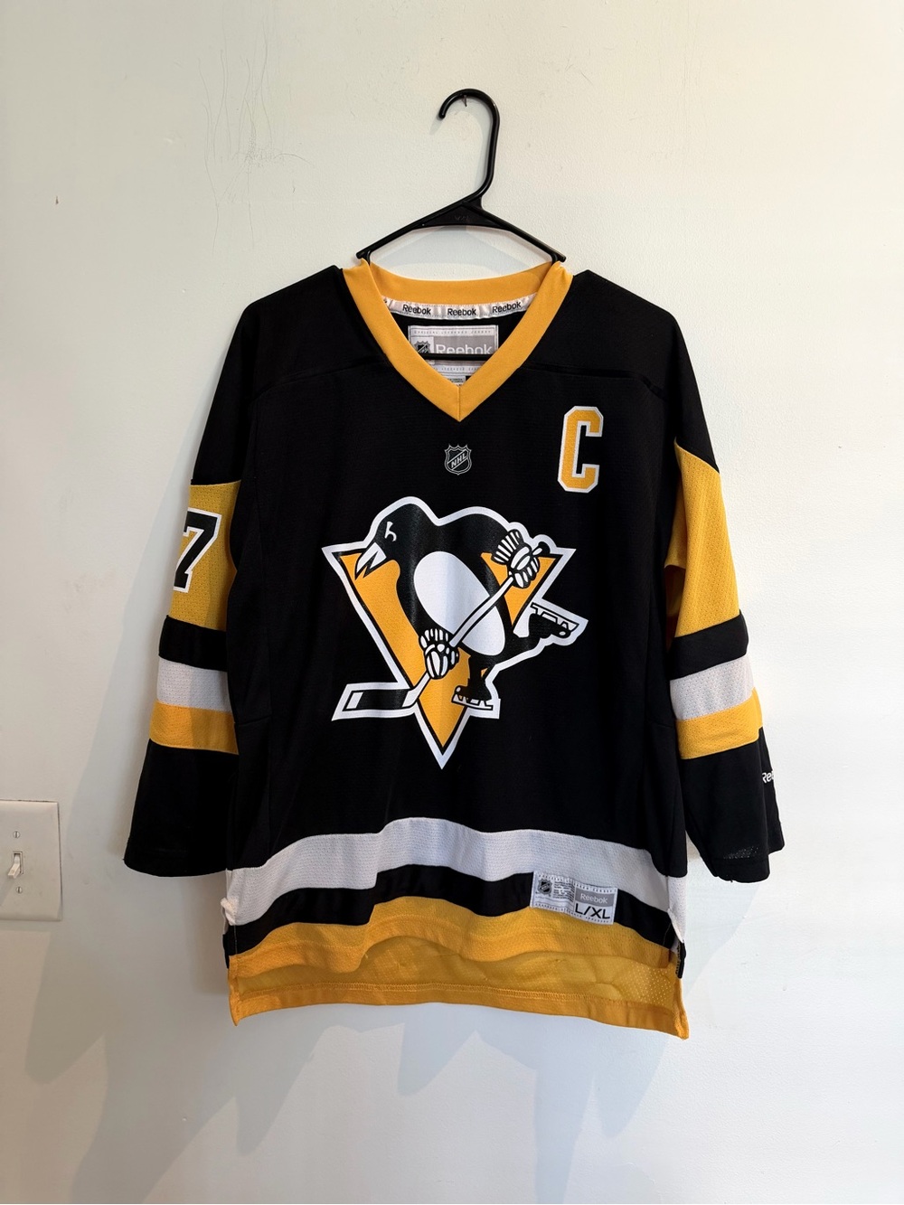 Reebok Pittsburgh Penguins Crosby Hockey Jersey